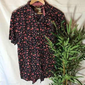 Men’s Floral Button-Down